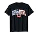 American Mama Cherry Coquette Bow 4th of July Patriotic Mom T-Shirt