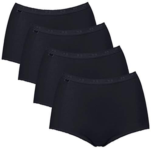 Sloggi Basic Maxi 2P - Slip da Donna 4 x Nero. 58