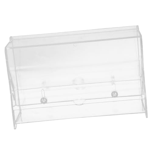 ifundom ルチンチキン用自動給餌器 透明アクリル製フィーディングボックス 鳥 オウム 鳩に対応 丈夫な耐噛み素材 長い投入口でスムーズ給餌可能