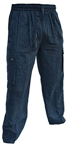 Gheri Light Cotton Loose Elastic Waist Summer Pocket Casual Lounge Wear Trousers Pant2