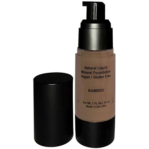 Mom's Secret 100% Natural Foundation, Organic, Vegan, Aloe Based, Natural Sun Protection, Gluten Free, Cruelty Free, Made in the USA, 1FL Oz. (Bamboo) Cover