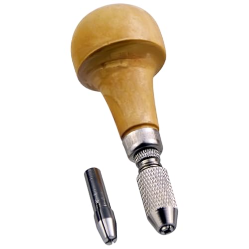 Wood Handle Pin Vises With Chucks Twisting Wire Wrapping Drill Tool For Home Repairs And Manual Drilling Tasks