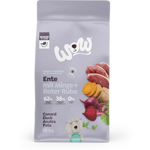WOW Senior Trockenfutter Ente 12kg