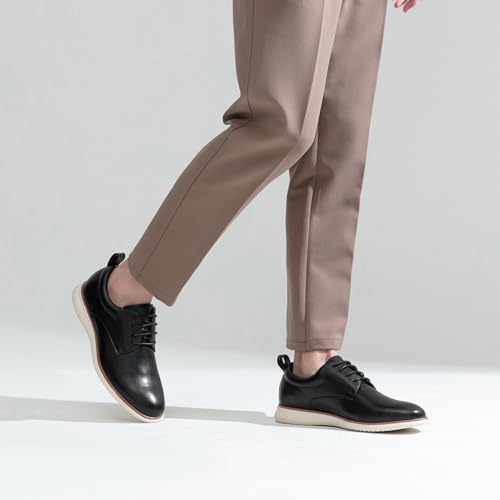 Image of Jousen Mens Dress Shoes Casual Oxfords for Wedding Party Office Church Business Formal Rubber Bottom Lightweight Sneaker Oxford Shoes for Men