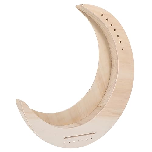 HEMOTON Wooden Harp 7-tone Lyre Instrument Beginner-friendly Portable Harp Set