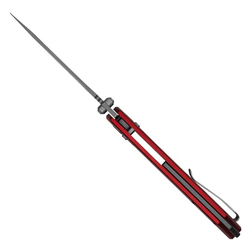 Image of Kershaw Iridium Pocket Knife, Red, 3.4 Inch Spear Point Blade