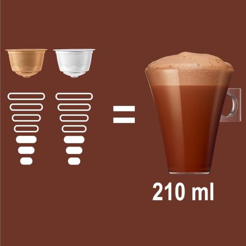 Image of NESCAFE - Dolce Gusto Chococino (16 Pods) 256g Box, By COUGAR | Rich & Chocolatey Hot Chocolate Drink Pods | Creamy Cocoa Beverage | Compatible with Nescafe Dolce Gusto Machines - (Imported-UK)