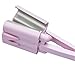 JINDIN 3 Barrel Hair Curler Triple Deep Waver Curler Curling Wand for Short Long Hair Ceramic Curling Iron Wave Crimper Styling Tool (Pink 32mm)