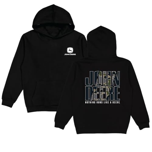Sweat à capuche John Deere homme pour vos travaux de jardinage et forêt