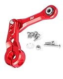 Aluminum Tie Rod & 25T Servo Horn for 1/8 Typhon Kraton Talion Outcast Notorious 6s Blx,1/7 Limitless Infraction Mojave 6s Blx,Upgrades Part Fixed Link Steering 25t Servo Arm,Red