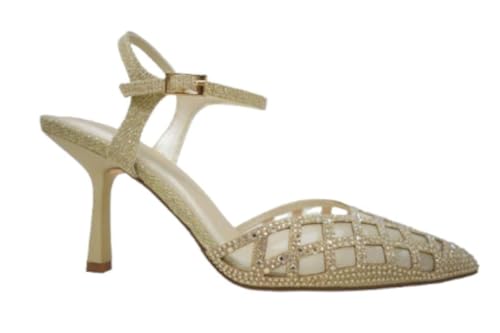 Menbur Zapatos de tacón Destalonado 26184 en Oro - Mujer Color: Oro Talla: 37