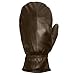 Pratt and Hart Park City Women’s Rabbit Fur Lined Mittens Size M Brown
