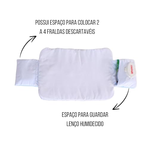 Trocador De Fraldas Portátil Imperméavel para Bebê Menino 01 Peça Nuvem Azul