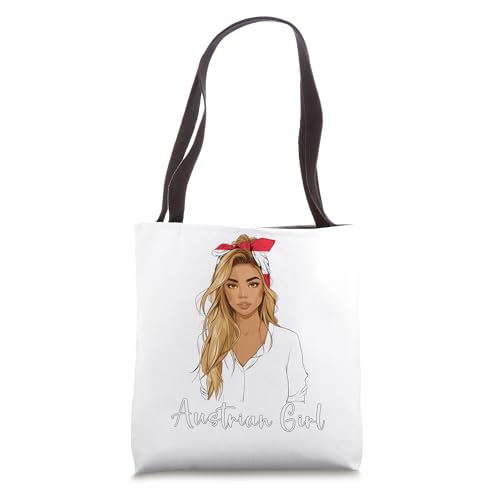 Austrian Flag Souvenirs for Girls Blond Products Austria Tote Bag