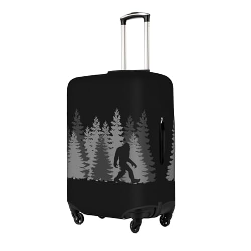 Travel Luggage Cover Sasquatch Bigfoot Trees Forest 1 Fashion Washable Baggage Suitcase Protector Fit For Luggage X-Large2