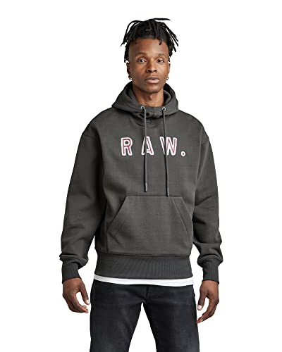 G-STAR RAW Men's Vulcanic RAW Loose HDD sw Hooded Sweatshirt, Grey (cloack A612-5812), XXL Cover