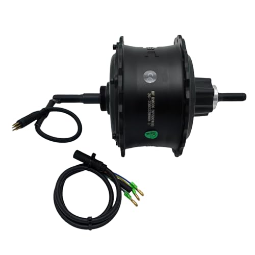 8FUN 36V 48V 500W Motore con mozzo DC senza spazzole con filettatura posteriore 175mm/190mm per Fatbike (48V 500W, Larghezza del forcellino: 190 mm)