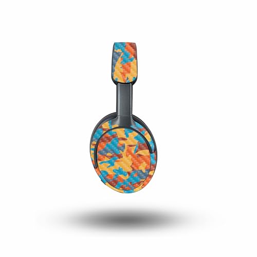 Image of MightySkins Carbon Fiber Skin Compatible with Bose QuietComfort Ultra - Retro Camouflage | Protective, Durable Textured Carbon Fiber Finish | Easy to Apply