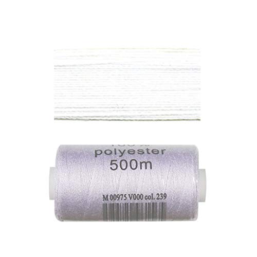 Bobine 500 mètres Polyester Coloris Blanc