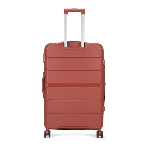 Image of VIP Pristine Check-in Hard-Sided Trolley Bag - 71cm for Travel (Large, Deep Red)