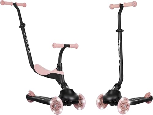 Patinete 3 en 1 Qplay SEMA EVO Color Rosa Coral