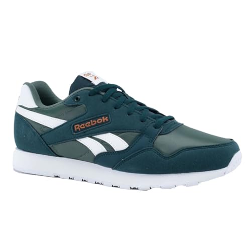 Reebok Unisex's Classic Nylon Sneaker, Hunter Green/White, 9.5
