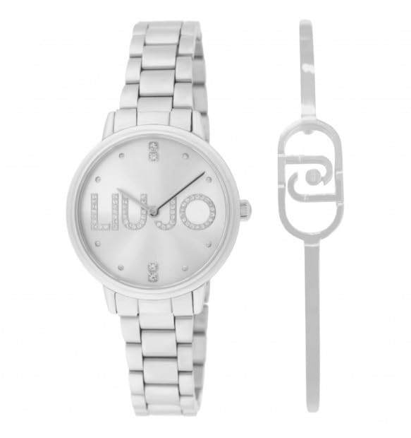 Montre femme LiuJo Identity TLJ2512, finitions acier et cuir de prestige