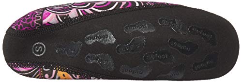 Women's Ballet Flat Fuzzies Slipper, Paisley, Small4