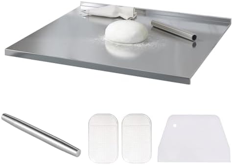 Extra Large 316 Stainless Steel Cutting Board - Heavy Duty Chopping Board for Meat, Fruits, Vegetables, Bread & Bakery - Durable Kitchen Essential, Z-Type Design