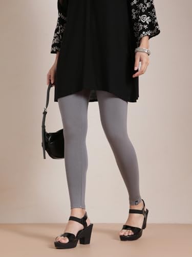 TWIN BIRDS Tailored Cut & Classic Fit Stretchable Viscose Elasthane Fabric Ankle Length Leggings for Women