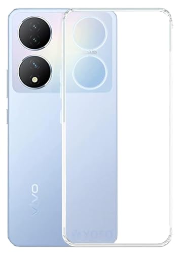 Image of COVERBLACK Rubber Silicone Back Cover for Vivo Y100A /Vivo Y100 5G - Transparent