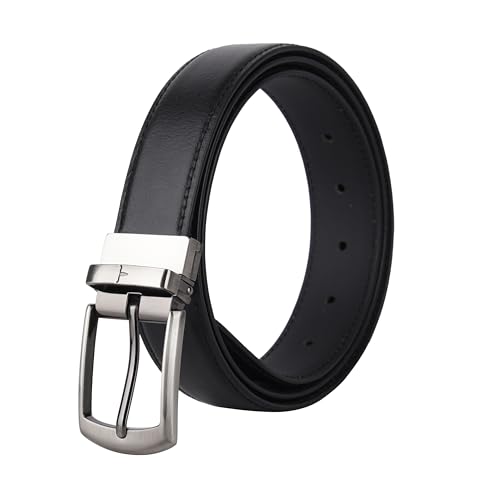 Image of URBAN FOREST Grayson Black Formal Leather Belt for Men