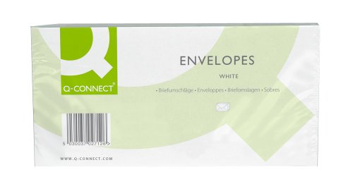 Q Connect-Buste formato Dl, 100 g/mq, buste con