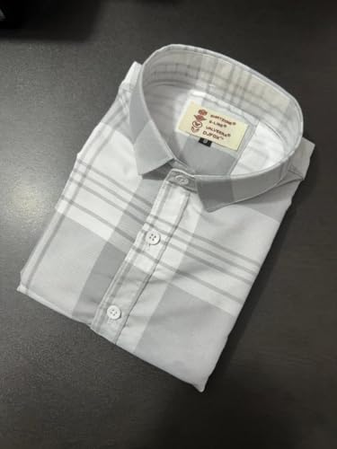 Image of S-LINE Men Full Sleeve Check Cotton Shirt /Shirt for Men