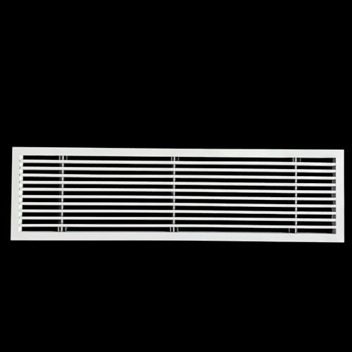 Image of Premium Central air Conditioning Grille- Linear Bar Grilles - Aluminium Powder Coated Grill, Ventilation Grill, Home Grill, ac Jali, Grill for Wall, Sidewall and Ceiling (24 inch * 6 inch)