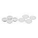 F Fityle Casa De Muñecas Miniatura De Cerámica Blanca Tazones Platos Plato Vajilla Kit 1/12