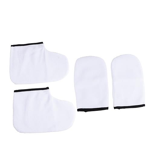 VALICLUD 4 Guantes De Tratamiento De Cera Y Guantes De Spa Para Pies Para Manos Secas Guantes De Parafina Cera De Parafina Para Manos Y Pies Bolsas De Parafina Para Pies Aplicación De