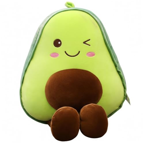 Almohada de salón, felpa de aguacate, almohada de aguacate de 24 pulgadas, juguete de frutas rellenas, abrazo de felpa súper suave para niños y adultos, decoración linda de la habitación, deco