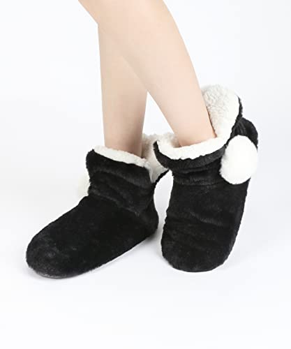 Image of Panda Bros Women's Bootie Slipper Socks, Non-Slip Gripper House Socks