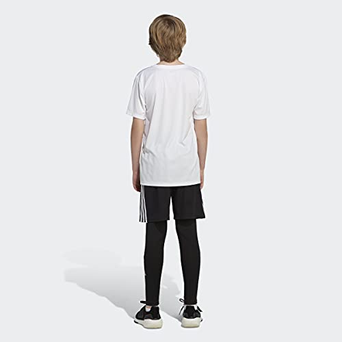 Image of adidas Boys Short Sleeve Aeroready Performance Logo Tee T-Shirt