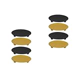 Mobestech 2 Series Soporte De Velas De Hierro Portavelas Decorativo para Velas De Pilar Diseño Moderno Y Negro para Bodas Cumpleaños Y Decoración 4 Piezas X 2