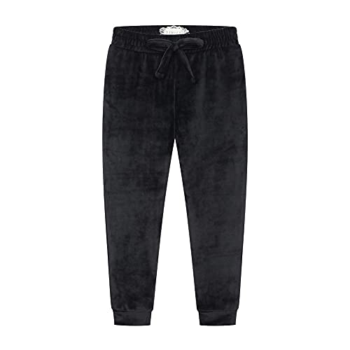 Image of BTween Girls 3 Pack Velour Jogger Pant Set Solid, Tie Dye or Camo Sweatpants for Girls