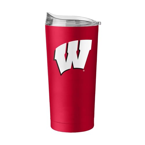 Image of Logo Brands NCAA 20 oz Powder Coat Stainless Tumbler -Double-Wall Insulated Everday Tumbler for Hot or Cold Drinks, High Lip Lid, Team Color