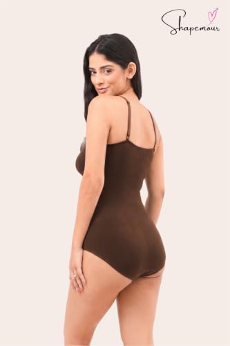 Image of SHAPEMOUR Thong Bodysuit for Women, Slimming Design Shapewear for Women, Tummy Control Body Shaper with Silicone Grip, No Steel Bones for All Day Comfort, Seamless Sculpting Bodyshaper