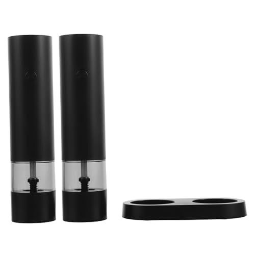 Amosfun 1 Juego Molinillos de Pimienta Eléctricos Recargables USB Ajustables para Cocina y Picnics Diseño Compacto y Portátil para y Uso Hogar