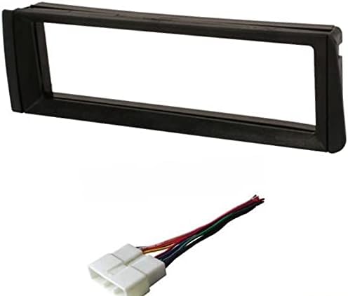 ASC Audio Car Stereo Dash Kit and Wire Harness for Single Din Radio - Black, 1 Unit, Physical Controls, Honda Civic (1996-1998)