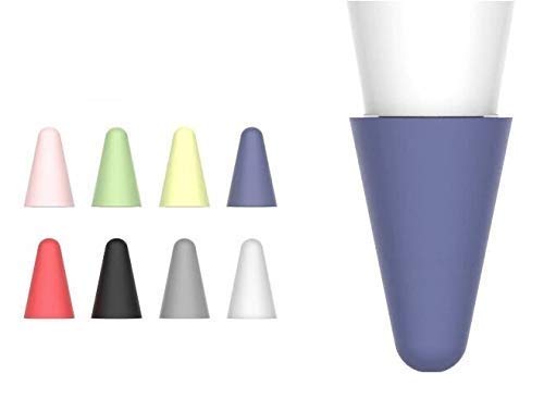 Eatech Silicone Replacement Nib Tip Protective Multi Colour Cover Skin with Case for Aple Pencil 1st 2nd Touch Screen Stylus Pen (Pack of 8 Pieces)-image-37