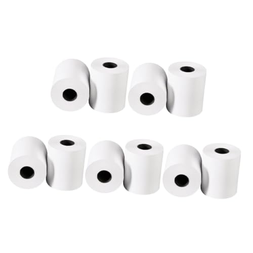 Papier thermique VILLCASE en lot de 10 rouleaux pour l'impression de reçus et étiquettes de nom