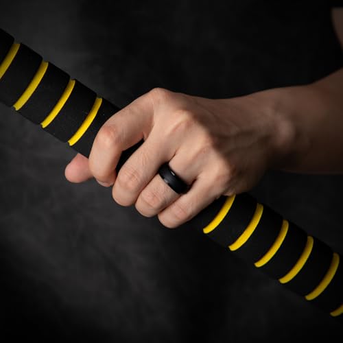 egnaro men39s silicone wedding rings classic black style rubber ring - hypoallergenic for gymoutdoorgift147 variety pack with half size