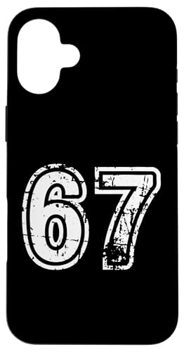 67 ~[ Distressed Six Seven X}zP[X iPhone 16 Plus p